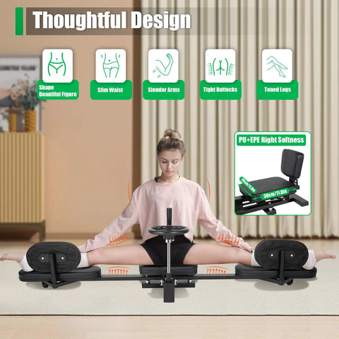 180 Degree Leg Stretching Machine With Steel Frame For Deep Splits And Yoga Training Ultra Stable And 100Kg Load Capacity