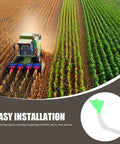 Efficient Seed Distribution Tube For Wheat And Corn Plastic Accessory With Wide Green Funnel Top, Jam-Free Seed Drill