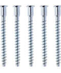 M7x70mm Hex Socket Countersunk Self Tapping Furniture Screws Set for Cabinets and Panels, zinc plated, 5 screws.