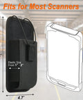 Rugged Vertical Scanner Holster With Metal Belt Clip For Handheld Barcode Scanners TC75x TC75 TC70x TC70 TC72 TC77