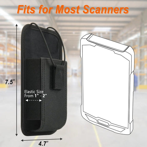 Rugged Vertical Scanner Holster With Metal Belt Clip For Handheld Barcode Scanners TC75x TC75 TC70x TC70 TC72 TC77