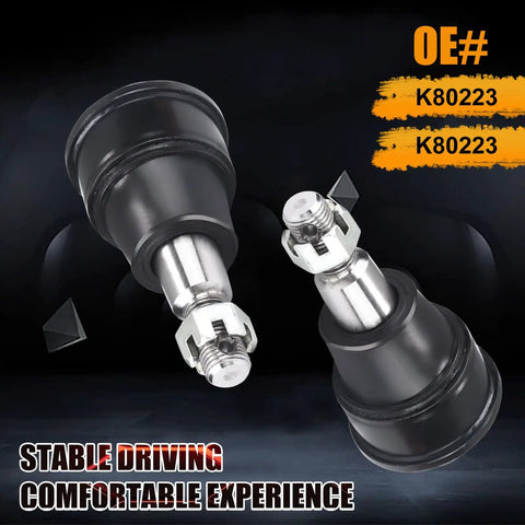 Front Lower Ball Joint Kit For 2002-2006 CR-V And 2003-2005 Element Includes 2 Ball Joints K80223 OE Part Number, black steel suspension parts