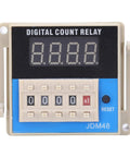Pro Grade Time Delay Relay Timer Adjustable Cycle Control Module JDM48 11 For Industrial Machinery And Automation Systems AC380V Durable Plastic Housing digital count relay front view