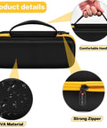 Premium Heavy Duty Portable Air Compressor Storage Case For Tire Inflator And Charging Cables Dope Protection base with EVA material, zipper and handle.