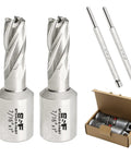 Real Deal Pro Grade M2Alloy Hss Annular Cutter Set For Magnetic Drill Press 7/16 Inch Diameter And One Inch Depth Of Cut built to crush metal.