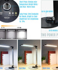 LED Desk Lamp For Home Office And Upright Piano, multiple color modes and dimmable brightness, rotatable stand, USB port