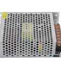 24V DC Power Supply Driver For LED Strip Lights And 3D Printers, 100W Output, Aluminum Alloy Enclosure, top view showing vented design