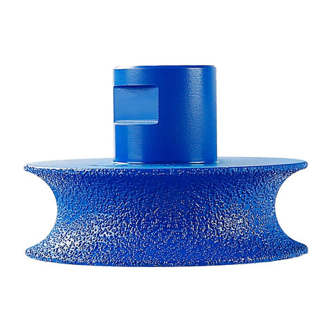 3 Inch Diamond Grinding Wheel Five Eighth To Eleven Thread U Shaped Stone Polishing Tool For Angle Grinders close-up view with textured surface.