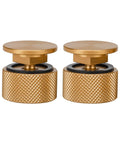Dope Gold Aluminum Anodized Welding Hood Fasteners Set for Pipeliner Style Helmets Replacement Headgear Hardware With Silicone Washer Tough Screws and Flip Hood Buttons 1 Pair