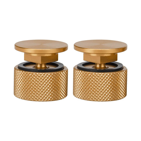 Dope Gold Aluminum Anodized Welding Hood Fasteners Set for Pipeliner Style Helmets Replacement Headgear Hardware With Silicone Washer Tough Screws and Flip Hood Buttons 1 Pair