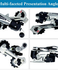 Rear Derailleur RD TY21B Six Seven Speed Direct Mount For Mountain Bikes And Commuter Cruisers, Silver Finish, multi-angle view