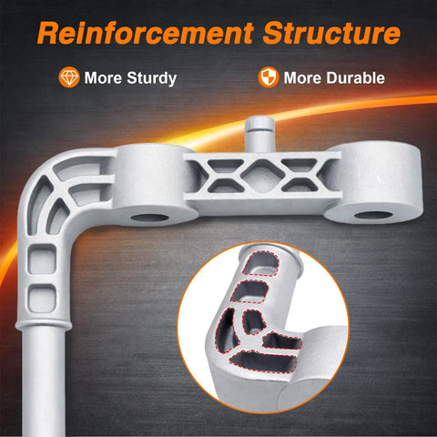 Reinforced Exhaust Muffler Hanger Bracket Kit With Rubber Isolators for Ram 1500 showcasing structure design