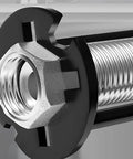 Close-up of Two Pack 4 In 1 Sink Wrenches Carbon Steel Outer Hex Nut Wrenches showing hex nut engagement design