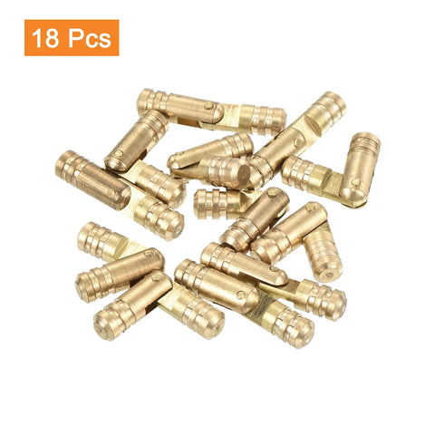Invisible Brass Barrel Hinges For DIY Keepsake Boxes And Cabinets, 18 Pack Concealed Hinges 25x5mm, rust resistant copper hinges