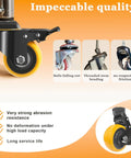 Heavy Duty 3 Inch Swivel Caster Wheels With Standard 3/8 Threaded Stem Set Of 4 For Furniture Shop Carts And Equipment Hella Durable Two Thousand Pound Rolling Capacity, showcasing quality and durability.