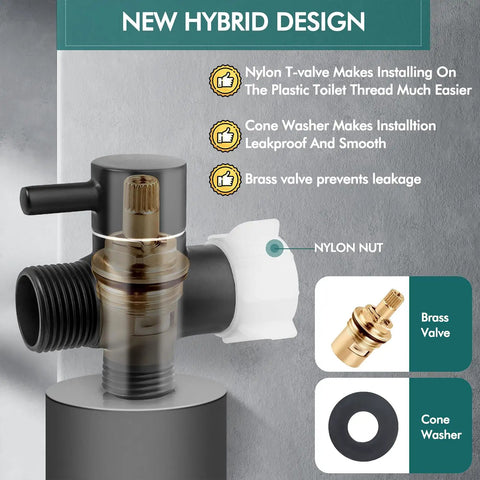 Handheld Bidet Sprayer For Toilet With Premium Stainless Steel Kit Anti Leaking Hose And Water Pressure Control components