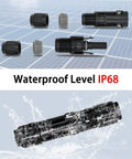 8 AWG Solar Connectors Pro Grade PPE Housing With IP68 Waterproof Sealing 0.02 Ohm Low Resistance 1500V 70A Solid Tinned