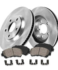 Rear Brake Kit With Drilled And Slotted Rotors And Ceramic Pads For Hyundai Azera 2012 To 2017, Sonata 2011 To 2015, And Kia Optima 2011 To 2016