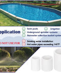 Applications for 12 Pack 1/2 Inch White PVC Pipe Slip Socket Coupling Adapters For Sprinkler Systems And Drip Irrigation
