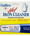 Hot Iron Cleaner For Stubborn Residue While You Press, 1oz Bottle Removes Melted Fabric, Glue And Starch From Soleplate, shown in packaging