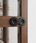 Heavy Duty Iron Table Top Fasteners With Screws, Dual Hole Design on wooden frame, Black Finish, Universal Fit
