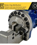 Heavy Duty Portable Hydraulic Steel Bar Shear Crimping Tool With Electric Power Key Start Switch For Cutting And Crimping Tasks showing screw ring distribution detail.