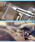 Heavy Duty Grease Needle Dispensing Tool Kit with Steel Tips for Pro Grade Precision Lubrication in use on machinery