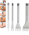 Heavy Duty Chisel Set Built To Last With Heat Treated High Temp Prongs And Precise Flat Spacing For Industrial Work 1 2 4 6 Tooth Set Ideal