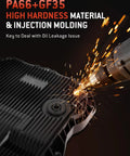8 Speed Automatic Transmission Oil Pan With Bolts And Gasket for Ram showing high hardness material with sparks