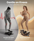 Smooth 3D Motion Rocking Stepper For Home Workouts Hits Different With Side To Side Action Built To Sculpt Glutes Thighs And Core Without Breaking A Sweat While Getting Firm Gains in use, showcasing gliding motion.