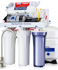 Six Stage Under Sink Reverse Osmosis System With Booster Pump And Alkaline Mineral Filter Pro Grade Convenience Easy Top Mounted Faucet Installation RO Drinking Water Filtration For Clean Taste And Low Waste