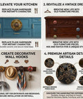 Top Notch Hand Painted Ceramic Cabinet Knobs And Drawer Pulls Pack Of Twelve Chic Boho Style Furniture Handles With Included Screws for kitchen and dresser upgrades.