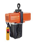 Heavy Duty 1100 Lb Electric Chain Hoist 15 Ft Lift with copper motor and remote control for heavy jobs.