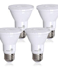 LED PAR20 Soft White 3000K 90 CRI Dimmable Spotlight Bulb 5.5W Equivalent To 75W With E26 Base 40 Degree Beam Angle UL Listed 4 Pack