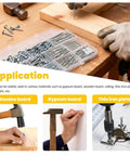 Premium Hardware Nails And Wood Screws Kit, 320-Piece Assortment with 11 Sizes, in use with wood and various boards