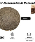 1 Inch Aluminum Oxide Non Woven Cut And Polish Roll, 30 Foot Length, Medium Grit 7440 for Heavy Duty Blending, Cleaning