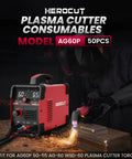All-In-One Pro-Grade Plasma Cutter Consumables Kit For AG60P SG-55 WSD-60 Torch in use, showing cutting process.