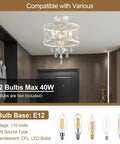 Straight Up Stunning Three Light Semi Flush Mount Crystal Ceiling Light Fixture In Vintage Rustic White Finish For Farmhouse Hallway Kitchen Entryway Bedroom Or Living Room, showcasing E12 bulb compatibility.