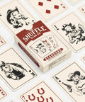 Top Shelf Western Playing Cards Single Deck Featuring Dang Right Authentic Wild West Illustrations with cowpoke graphics on Italian linen.