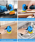 Compact Cordless Palm Sander With 16.8V Battery And 3 Inch Pad for various applications like car polishing and wood sanding.