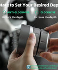 Adjusting 58mm Espresso Coffee Distributor Tool For Even Dosing With 22 Needle Layout Adjustable Depth Grey Pro Barista Gear