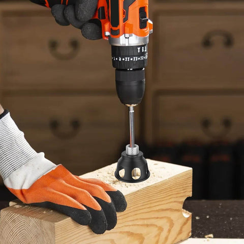 90 Degree Drill Guide And Doweling Jig For Precision Woodworking, Self Centering Aluminum Alloy Vertical Drill Guide With 3 To 10 Mm Drill Bushings