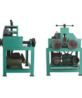 Jaryannix Heavy Duty Electric Pipe Bender For Stainless Steel Tube Roller Bending Machine W/ Nine Round And Eight Square Die Sets 1.5kw 110v Power Unit, angled view showing machine design.