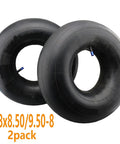 Two Pack 18x8.50-8 And 18x9.50-8 Inner Tubes With TR-13 Straight Valve Stem For Lawn Tractors and Wheelbarrows