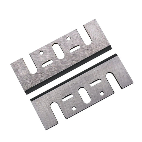 Premium Replacement Carbide Planer Blades Compatible With Most Handheld Power Planers Hella Sharp And Built To Last Smooth Cuts Every Time Upgrade Your Woodworking Game 2 Piece Set, twin pack of carbide blades