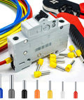 800 Pcs Wire Ferrule Connectors Kit AWG 22 10 Copper Nylon Insulated Cord Pin Ends Crimp Terminals with wiring and tool