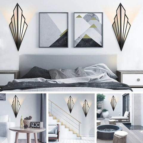 Fan Shaped Retro Wall Light Sconce With Linen Fabric Shade Art Deco Iron Body E14 Holder Black Finish in modern living room