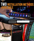 8 Gang Slim Switch Panel With RGB Backlit LED For Truck Offroad Car And Boat AS R80 mounted in vehicles