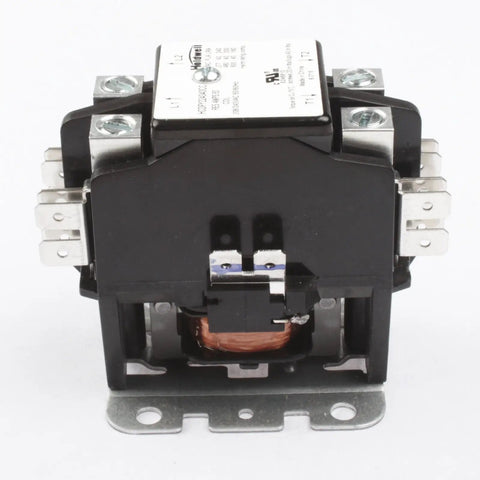 2 Pole 40 Amp 240V Definite Purpose AC Contactor With Coil, 200K Cycle Rating, UL CSA CE Approved, front view with terminals
