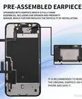IPhone 11 6.1 Inch Screen Replacement DIY Kit With Earpiece And Sensor Full Assembly 3D Touch LCD Digitizer A2111 A2223 A2221